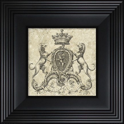 Framed Heraldry III Print