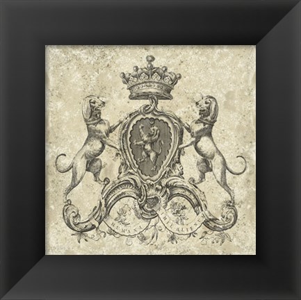 Framed Heraldry III Print