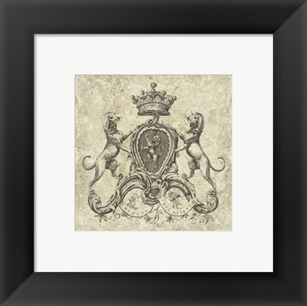 Framed Heraldry III Print