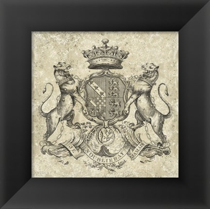 Framed Heraldry IV Print