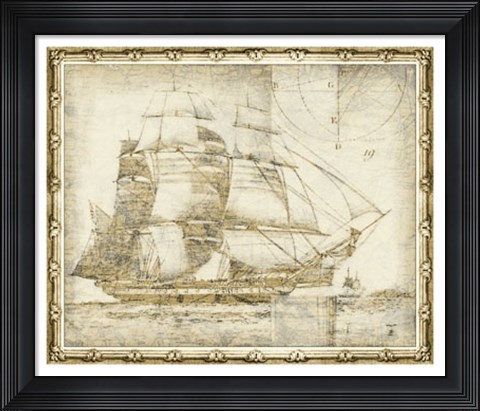 Framed Ghost Ship I Print