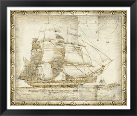 Framed Ghost Ship I Print