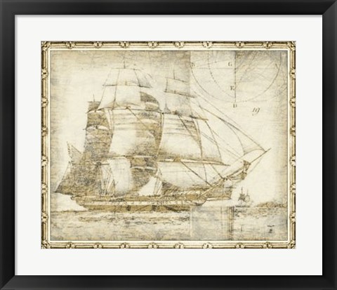 Framed Ghost Ship I Print