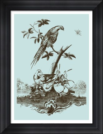 Framed Avian Toile III Print