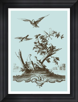 Framed Avian Toile IV Print