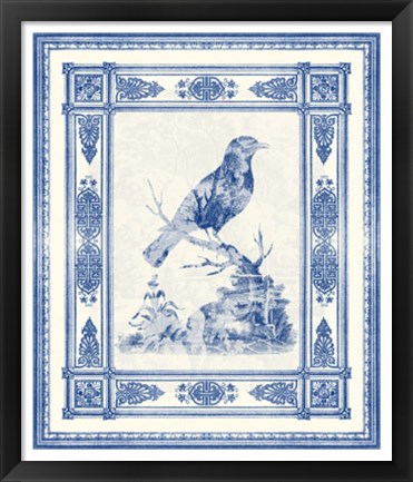 Framed Toile de Jouy I Print