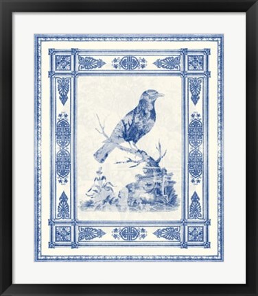Framed Toile de Jouy I Print