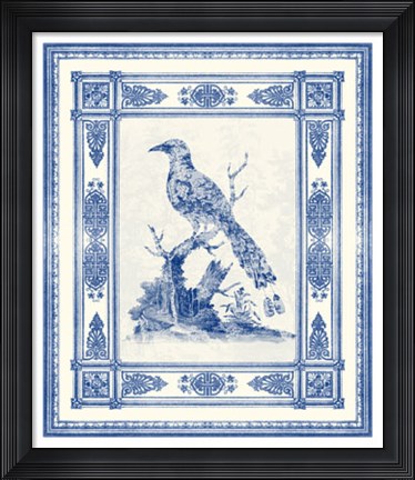 Framed Toile de Jouy II Print