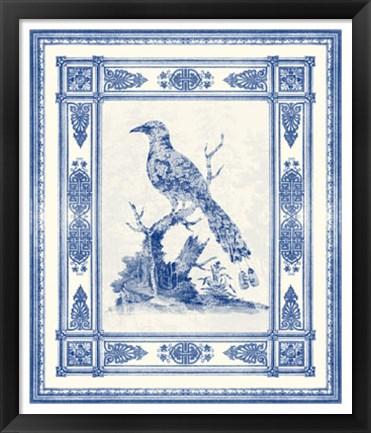 Framed Toile de Jouy II Print
