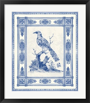 Framed Toile de Jouy II Print