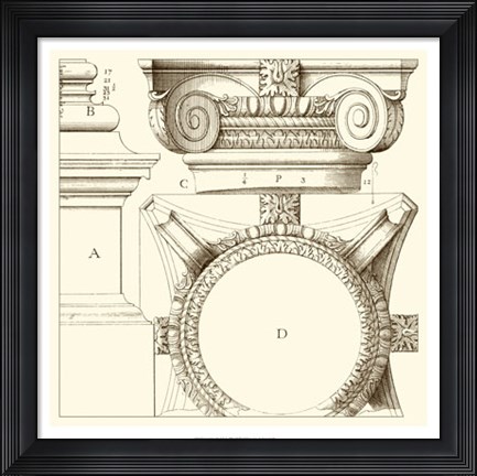 Framed Corinthian Detail IV Print