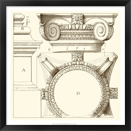 Framed Corinthian Detail IV Print