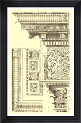 Framed Corinthian Detail VI Print