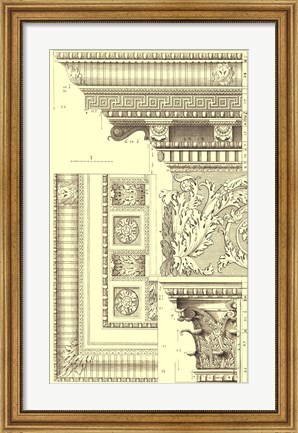 Framed Corinthian Detail VI Print