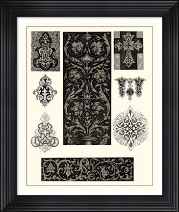 Framed Baroque Details I Print