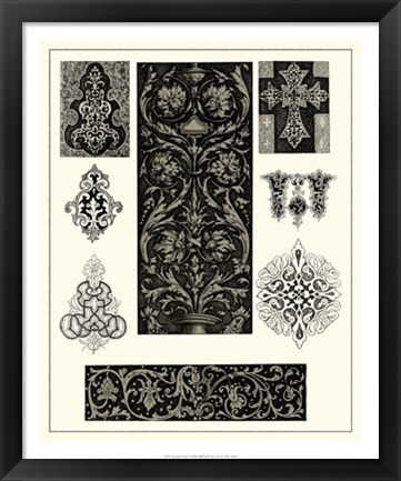 Framed Baroque Details I Print