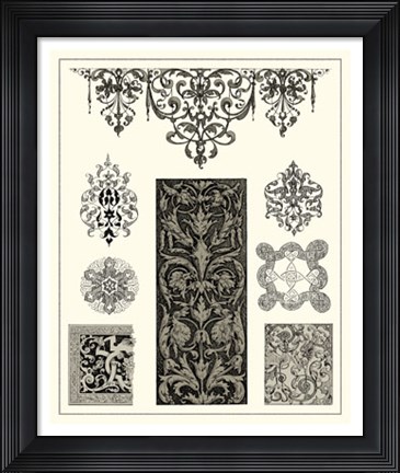 Framed Baroque Details III Print
