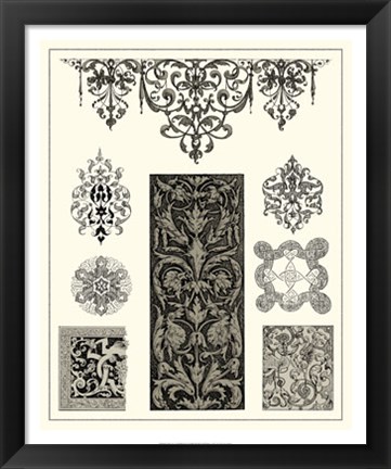 Framed Baroque Details III Print