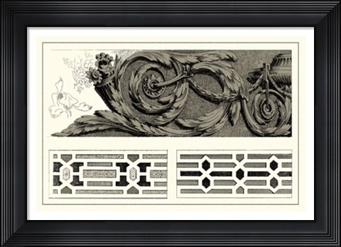Framed Baroque Details IV Print
