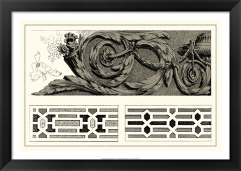 Framed Baroque Details IV Print