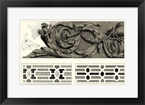 Framed Baroque Details IV Print