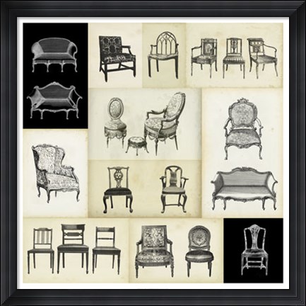 Framed Parlor Tableau I Print