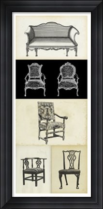 Framed Parlor Tableau III Print