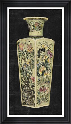 Framed Aged Porcelain Vase I Print