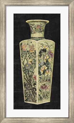Framed Aged Porcelain Vase I Print