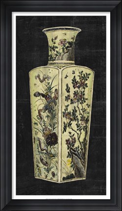 Framed Aged Porcelain Vase II Print