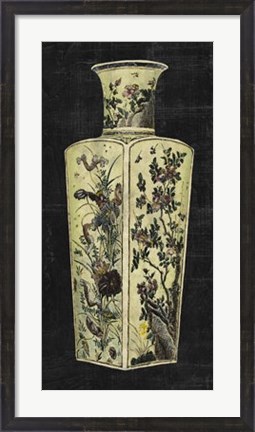 Framed Aged Porcelain Vase II Print