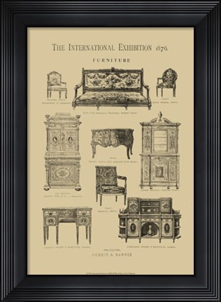 Framed International Furniture Print