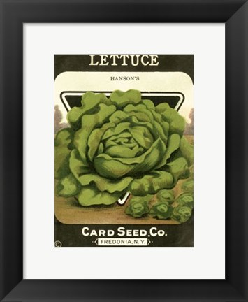 Framed Lettuce Print