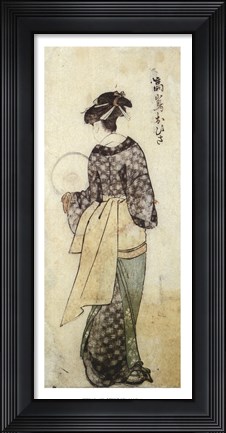 Framed Back View of Ohisa Print