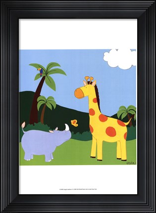 Framed Jungle Jamboree I Print
