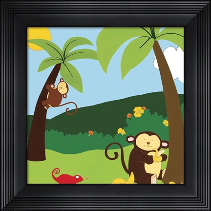 Framed Jungle Jamboree II Print