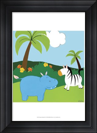 Framed Jungle Jamboree III Print