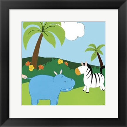 Framed Jungle Jamboree III Print