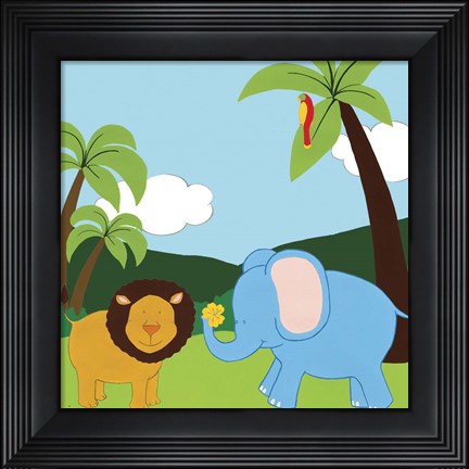 Framed Jungle Jamboree IV Print