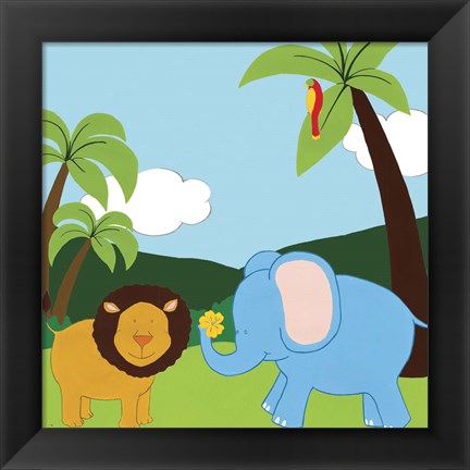 Framed Jungle Jamboree IV Print