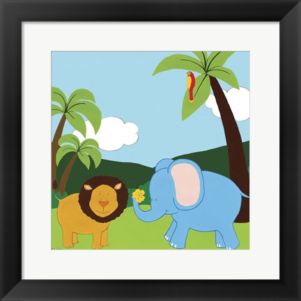 Framed Jungle Jamboree IV Print