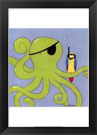 Framed Captain Calamari Print