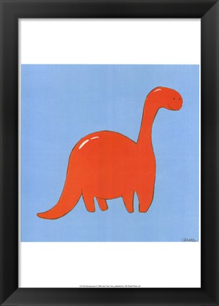 Framed Brontosaurus Print