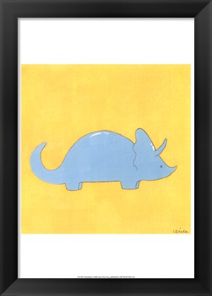 Framed Triceratops Print