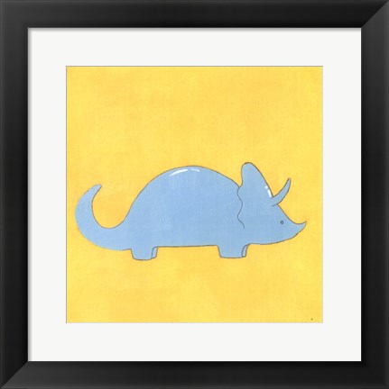 Framed Triceratops Print