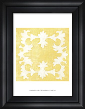 Framed Petite Suzani in Yellow Print