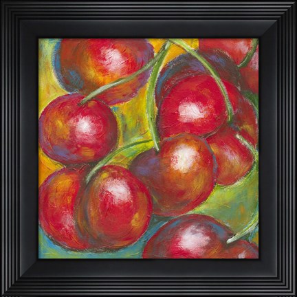 Framed Abstract Fruits III Print