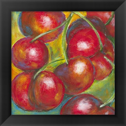 Framed Abstract Fruits III Print