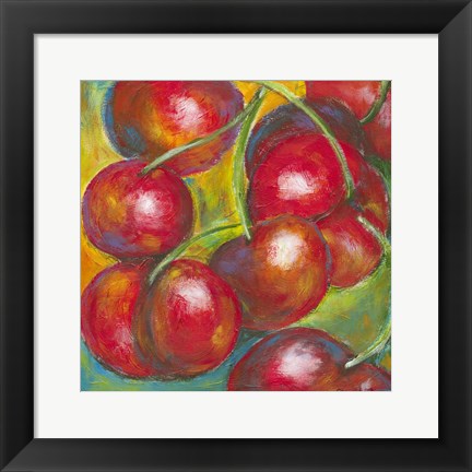 Framed Abstract Fruits III Print