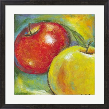 Framed Abstract Fruits IV Print